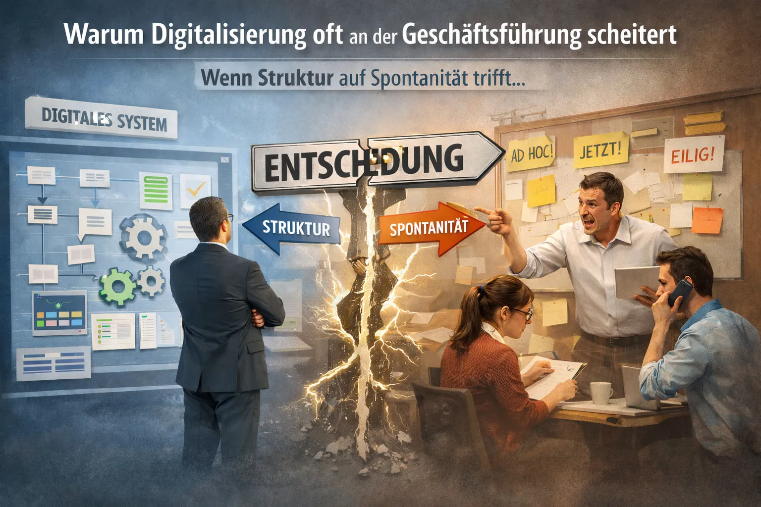 Warum Digitalisierung oft an der Geschäftsführung scheitert
